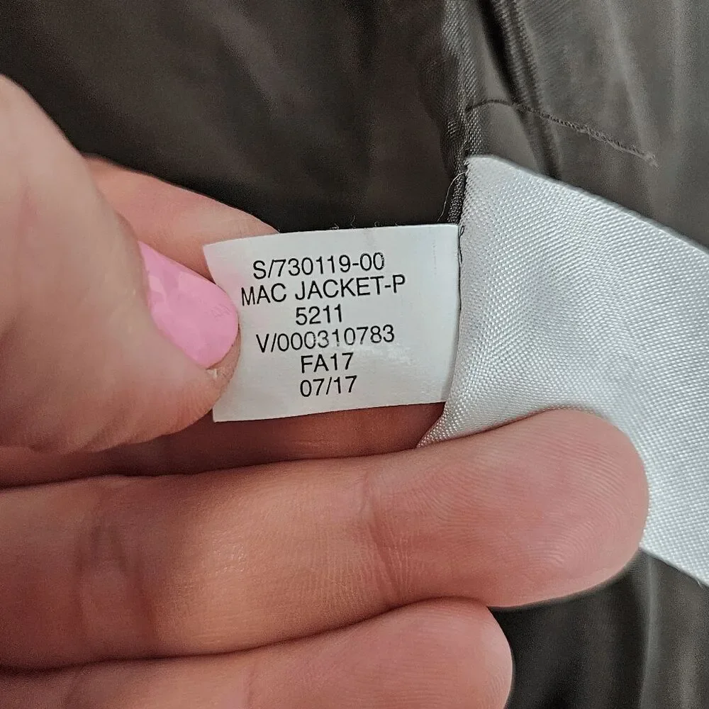 Banana Republic MAC 3-Layer Car Coat Jacket 730119 Men's Green Size XL Water Res